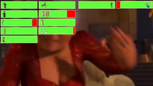Shrek 2 (2004) Final Battle with healthbars