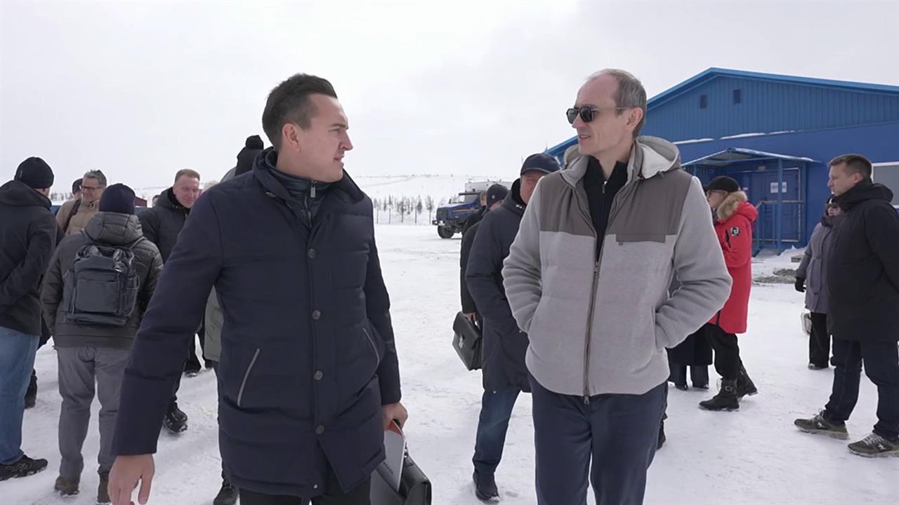 Вице-премьер Дмитрий Григоренко ознакомился с ходом работ на Баимском горнообогатительном комбинате