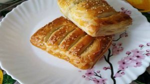 Слойки с соленым творогом
