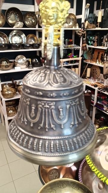 Тибетский колокольчик и варджа - 9 см / Dorje bell with vajra / shamanic.moscow