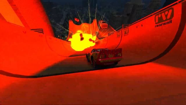 GTA 4 Lightning McQueens Mega Ramp Jumps Testing Ep. 3 - GTA IV Disney Color Cars Mods