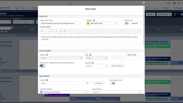 SUMO - Event and Course Scheduling