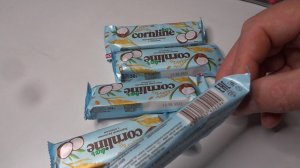 Взял на пробу Батончик Cornline Bar Зерновой с Кокосом. Обзор покупки. #ОбалденныеВкусняшки