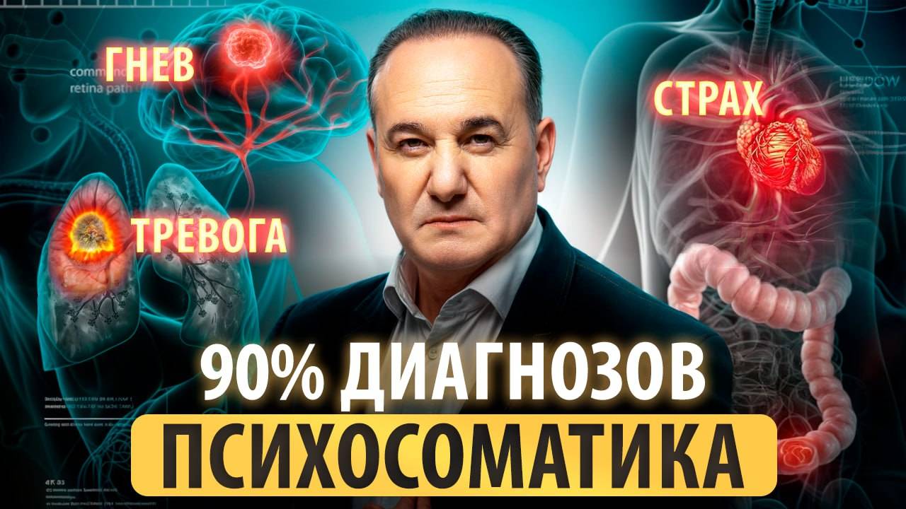 Все БОЛЕЗНИ ОТ НЕРВОВ? Почему ПСИХОСОМАТИКА не приговор?