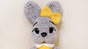 Зайка - длинноножка 3 часть. Вяжем вместе. 💖