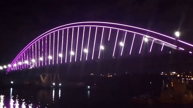 Подсветка Подольско Воскресенского моста.
