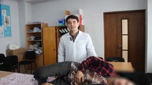 Техника выполнения симптома Ситковского  Показывает студент 4 курса ТМА Карабаев Абдулазиз