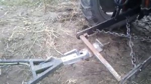 Приспособление для прицепа от легкового автомобиля, на трактор т 25