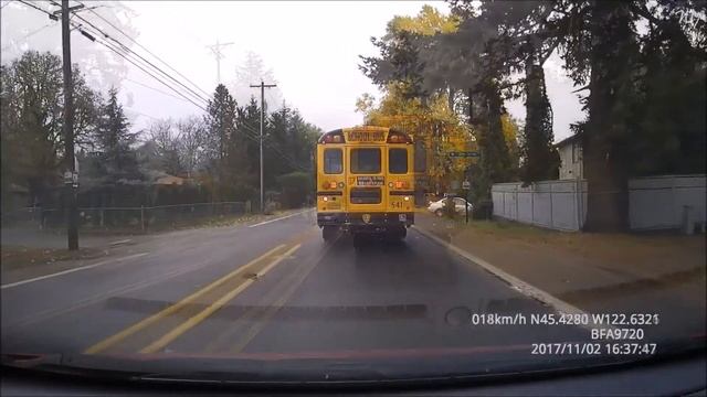 DASH CAM 2017 11 02 1634 (Slow-Ass School Bus Pissing Me Off) смотреть онлайн