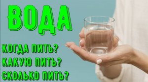 Вода! Какую пить? Сколько Пить? Когда пить? Ответы на вопросы.