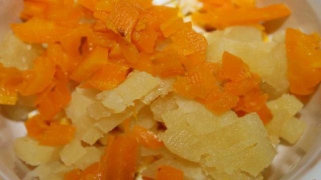 Песочные тарталетки с салатом