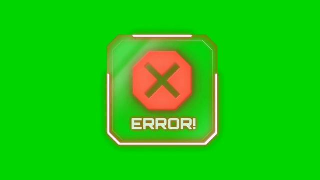 Green Screen Error