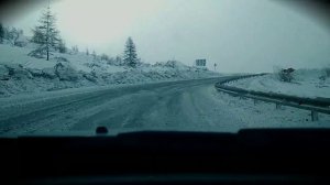 Трасса Р-504 г.Сусуман-п.Ягодное перевал Бурхалинский отм.1005м 2021 год.