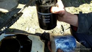 Замена масла в двигателе минитрактора