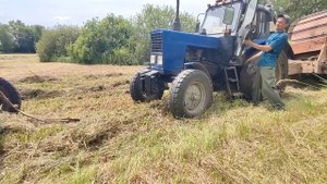 Засадили мтз с прф-180 на заготовке сена 22.06.23