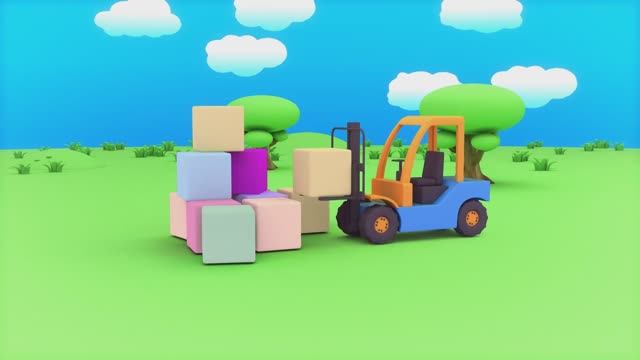 Творческий конструктор - Штабелер | Развивающий мультфильм для малышей | Серия 3