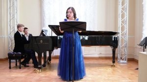 Александра Конева исполняет романс Рахманинова "Арион" на слова А.С.Пушкина.Фортепиано — Егор Жирков