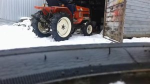 минитрактор янмар 18л.с тест запуск зимой