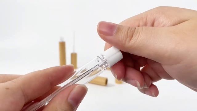 Eco-friendly Replaceable Bamboo Lip Glaze Tube