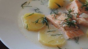 Уха по-фински со сливками