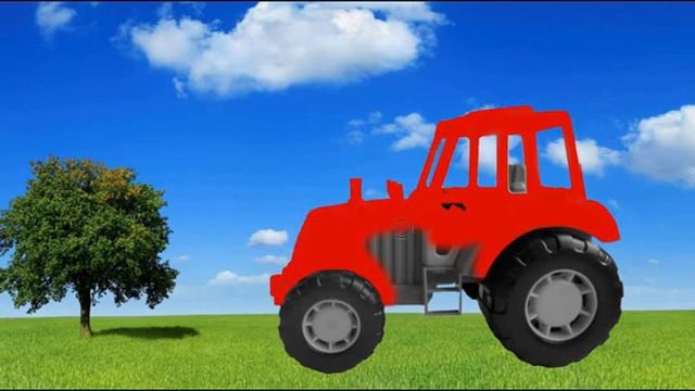 Трактор Видео для детей Красим трактор Раскраска | Video for Kids about tractor смотреть онлайн