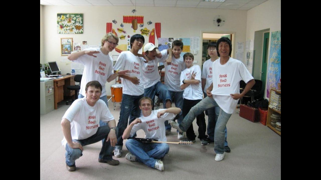 Brass Band Brothers concert in The English School - Tashkent, Uzbekistan