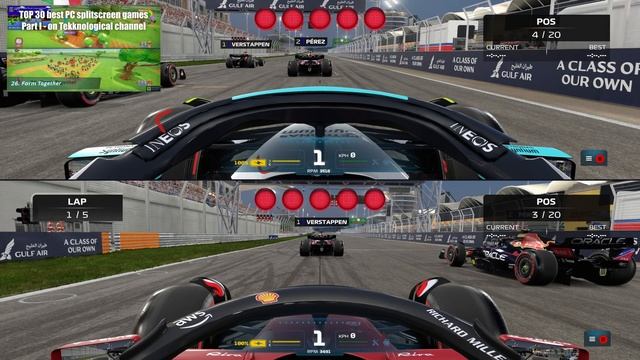 Split-screen In F1 22 (single PC Multiplayer)