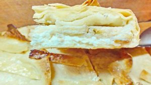 Пирог с творогом и бананом