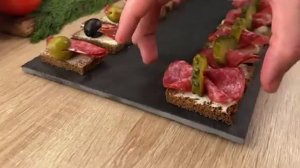 Оригинальная закуска для праздничного стола, когда у вас нет времени готовить! Сверхскоростной