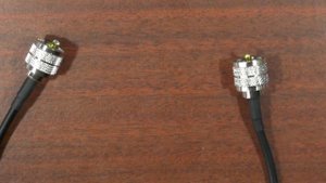 Кабель и два штекера, переходник или соединитель RG58 Cable