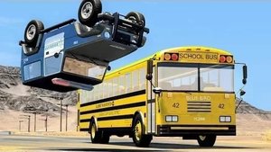 Реалистичные падения автомобиля с обрыва - Крушения BeamNG Drive#44