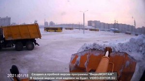 Погрузка снега Амкодор 342с4. Snow loading Amkodor 342с4