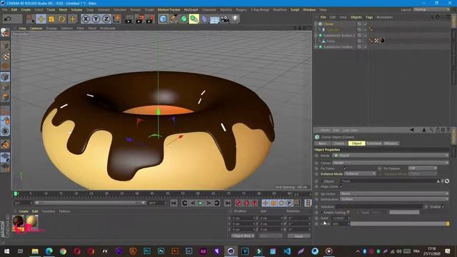 Cinema 4D Modeling donuts Tutorial