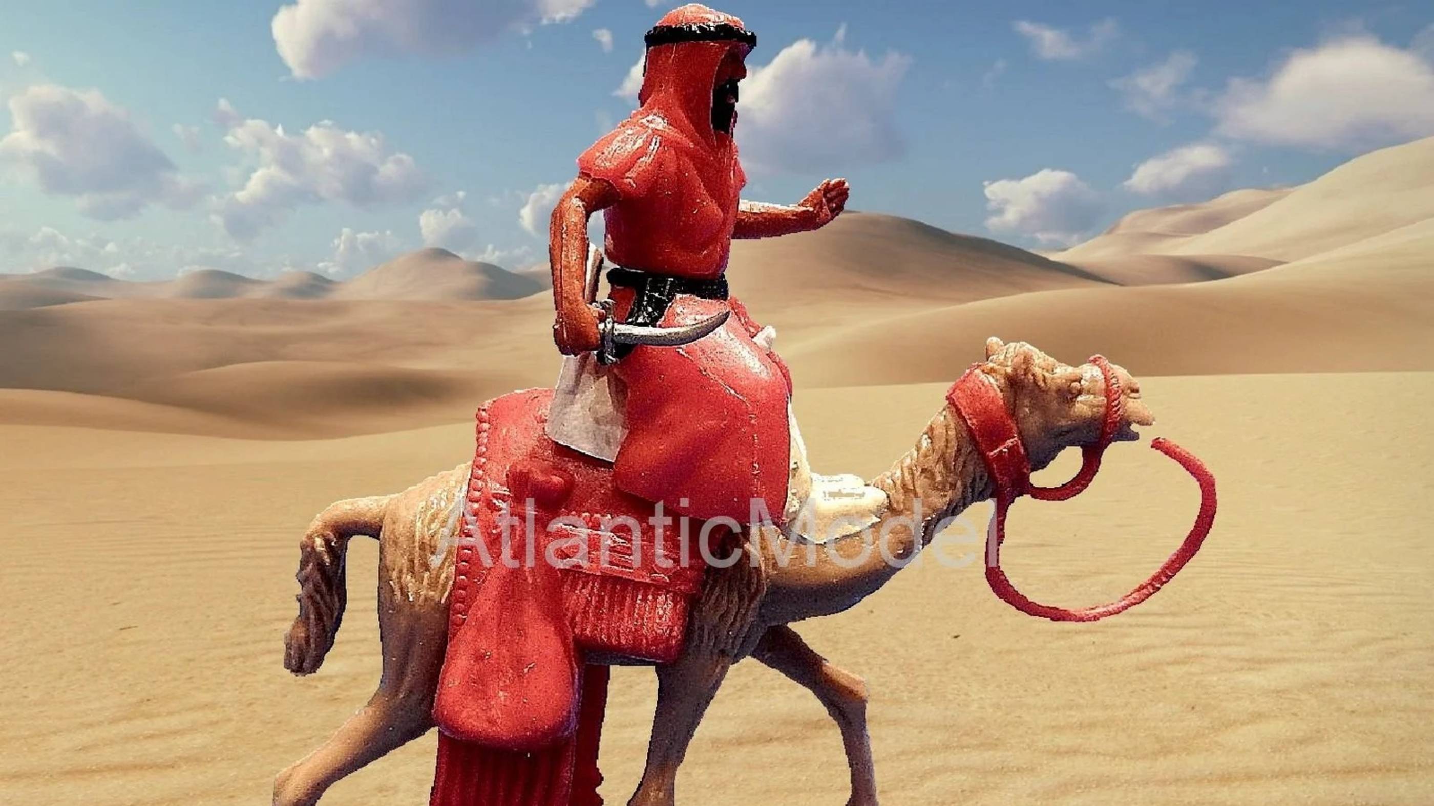 солдатики Timpo №62 Арабский воин на верблюде Красная рубашка смотреть онлайн