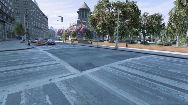 GTA V LC Map - Morning Commute bike ride from Northern Gardens, Bohan to The Exchange, Algonquin