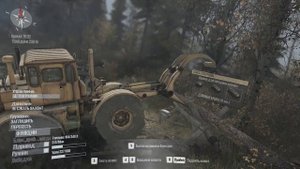 Spintiers MudRunner - Погрузка длинных бревен с помощью К-700 Кировец