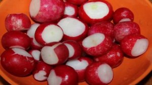 Салат из редиса со щавелем и сметаной