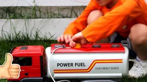 Funny Stories about Bruder Trucks - JCB Excavator, Tractor, Fuel Truck and other cars