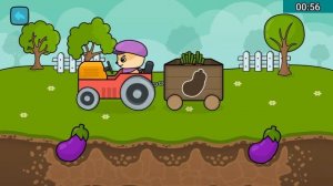 Собираем урожай. овощи. машинки. анимашка познавашка