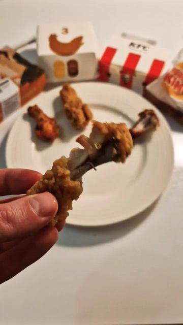 большой обзор-сравнение крыльев из #kfc, #bk, #dodo, #вкусноиточка #foodvlog #распаковка #фастфуд