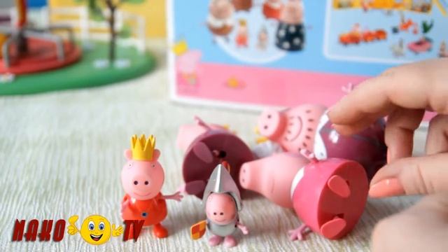 Свинка Пеппа Мультик из игрушек Игровой набор Королевская семья Свинка Пеппа обзор Peppa Pig смотреть онлайн