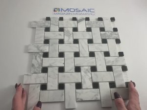 Мозаика BASKET WEAVE BIANCO