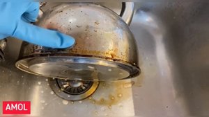 Чистим чайник из нержавейки от нагара Amol!