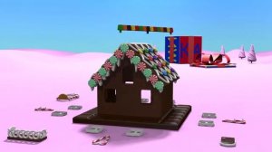 Конструктор: Собираем пряничный домик. Развивающие мультики от 3 лет про Новый Год.