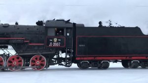 Лебедянка! Паровоз Л-2057 с пригородным поездом