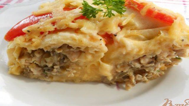 Заливной пирог из лаваша