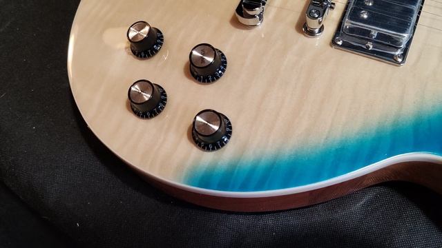 Обзор сборки китайской реплики Gibson Les Paul Standard голубой градиент смотреть онлайн