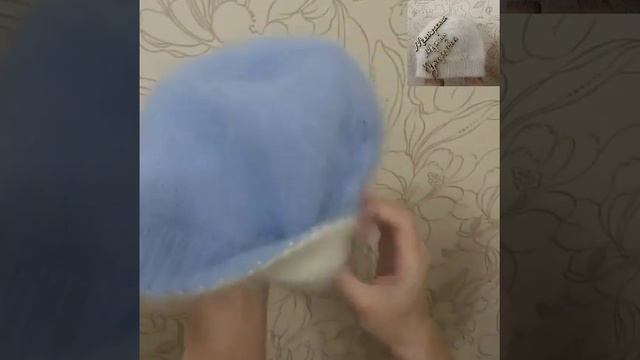 Двухсторонняя шапка из пуха норки и ангоры. Описание смотрите в группе Мастерская Марины Кукарцевой