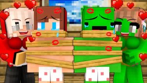 Девушки, которые связывают с парнями в Майнкрафте, мультфильм про МАЙНКРАФТ