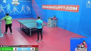 Бут Надежда 3-1 Рафикова Диана Турнир  Восток 8 WINCUP 27.12.2021 Прямой эфир.Зал 6